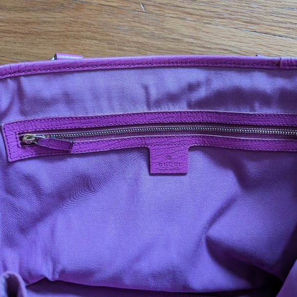 Gucci brown monogram with pink sherry line shoulder bag - Picture 15 of 17